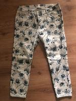 Damenhose in Gr. 42, knöchelang, beige geblümt (Jeansstoff) Köln - Lindenthal Vorschau