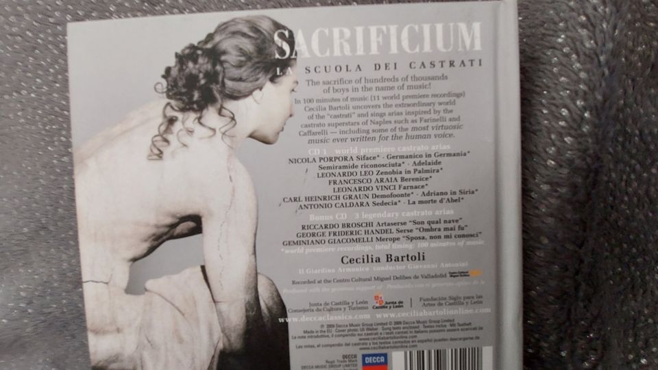 Sacrificium, Cecilia Bartoli, Deluxe Edition, Kastraten, 2 CD in Osnabrück