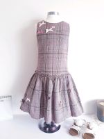 ♥ Lili Gaufrette ♥ Kleid Gr.10 / 140 natur braun pink TOP Niedersachsen - Gifhorn Vorschau