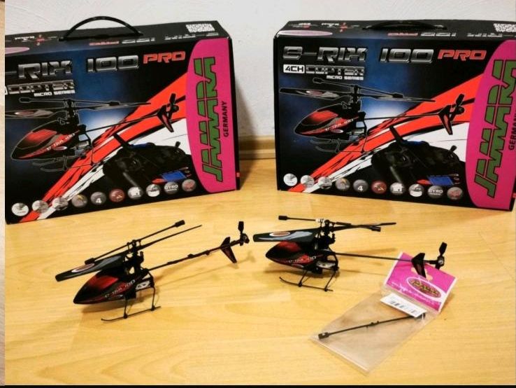 80€ 2x Rc Helikopter E-rix 100 Pro 2,4 GHz  heli in Gütersloh