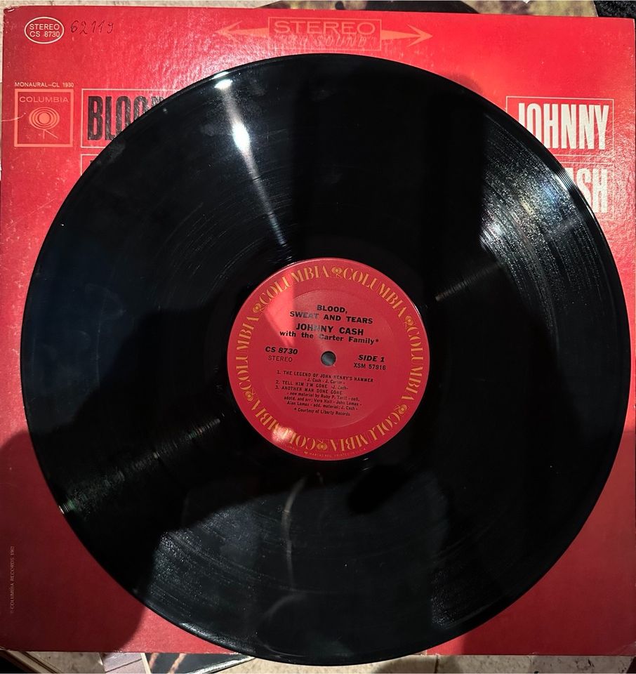 Johnny Cash - Blood, Sweat & Tears (Vinyl) Schallplatte in Rheinberg