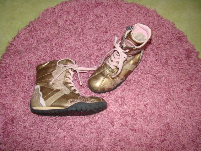 Mädchen Stiefeletten Schuhe 28 Boots Übergang gold rosa in Menden