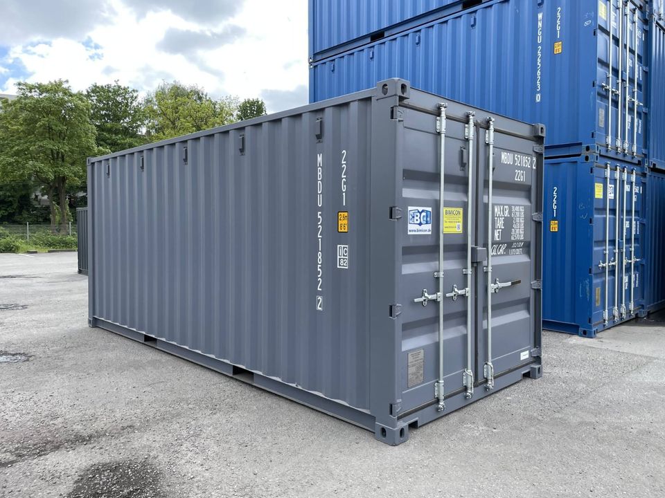 ✅ 20 Fuß ONE WAY Lagercontainer/ Seecontainer/ Materialcontainer mit Fenster und LED Licht in Hamburg