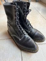 Dr. Martens 42 schwarz Stiefel Totenkopf Schädel Nordrhein-Westfalen - Laer Vorschau