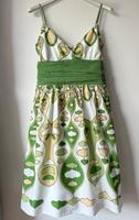 Vintage Träger Kleid Grün Muster Baumwolle Retro Hippie L 38 M München - Au-Haidhausen Vorschau