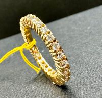 NEU Memory Ring mit 1,09ct Brillanten 585 / 14 Karat Gelbgold Nordrhein-Westfalen - Moers Vorschau