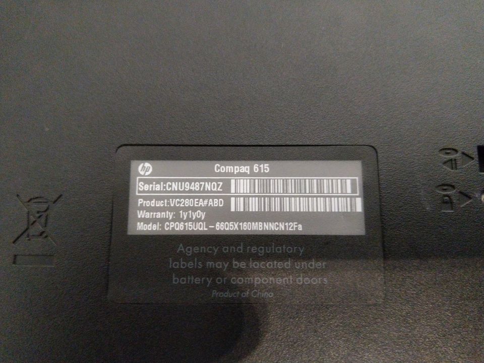 HP compaq 615 Notebook Hewlett Packard 15,6" Display in Berlin