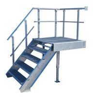 4 Stufen + Podest Stahltreppe m. Geländer li. Stufenbreite 100cm Nordrhein-Westfalen - Hamminkeln Vorschau