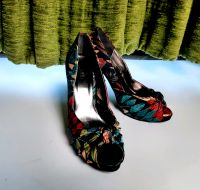 Peeptoe Pumps High Heels bunt Gr.38 Bonn - Bonn-Zentrum Vorschau