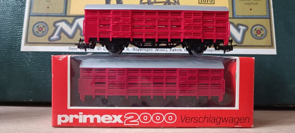 2x Primex (Märklin)  Verschlagwagen in rot 4589 mit OVP in Remscheid