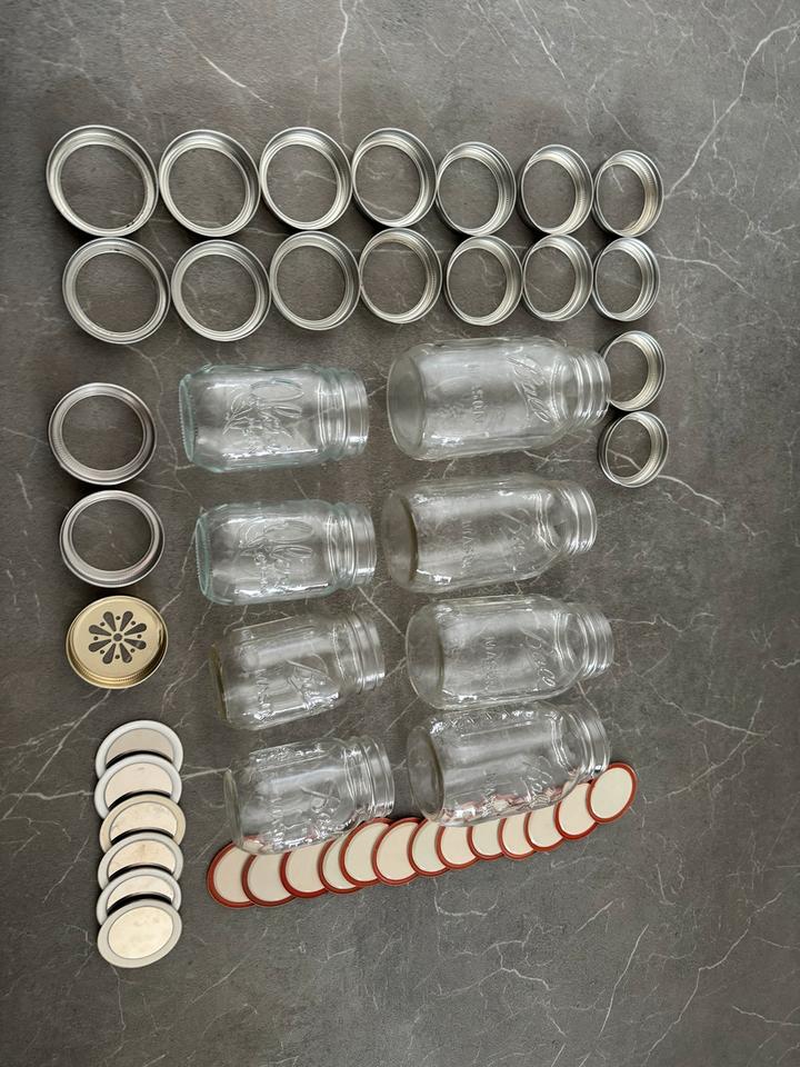 Oleni und Ball Mason Jars / Regular Mouth - Gläser und Deckel in Großschönau