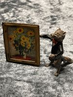 Wiener Bronze Fuchs mit Bild von Paul Cezanne Bayern - Gröbenzell Vorschau
