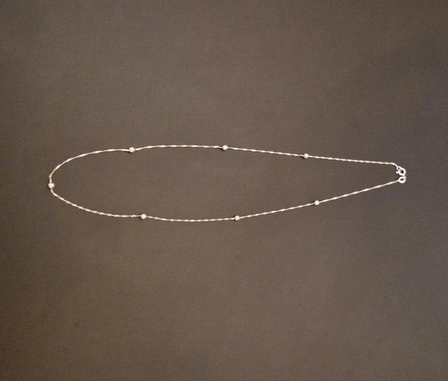 Silberkette, Colierkette 925 Sterlingsilber  mit Kügelchen in Frankfurt (Oder)