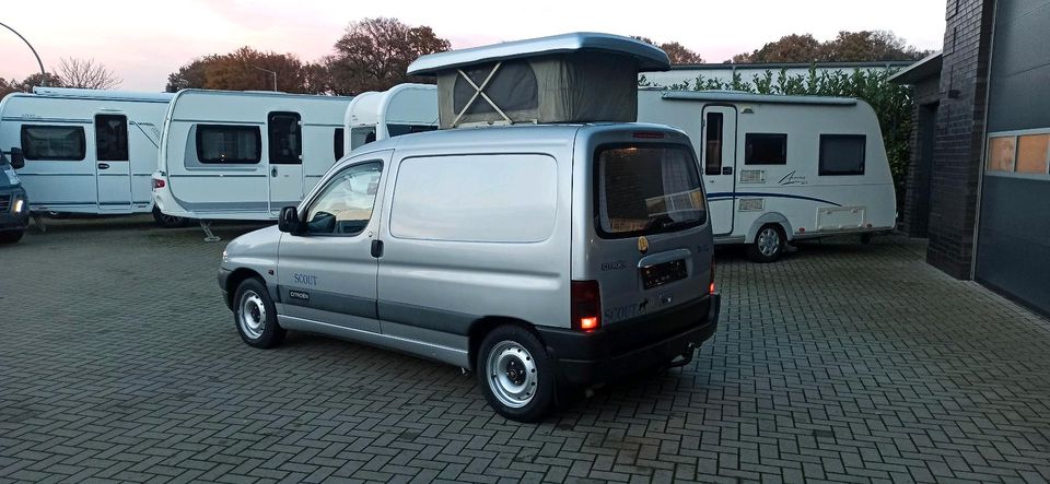 Citroen Berlingo Scout Mini Camper Womo Hubdach Vorzelt Tüv Neu in Rheine