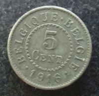 5 CENT 1916 BELGIEN ZINK Berlin - Biesdorf Vorschau