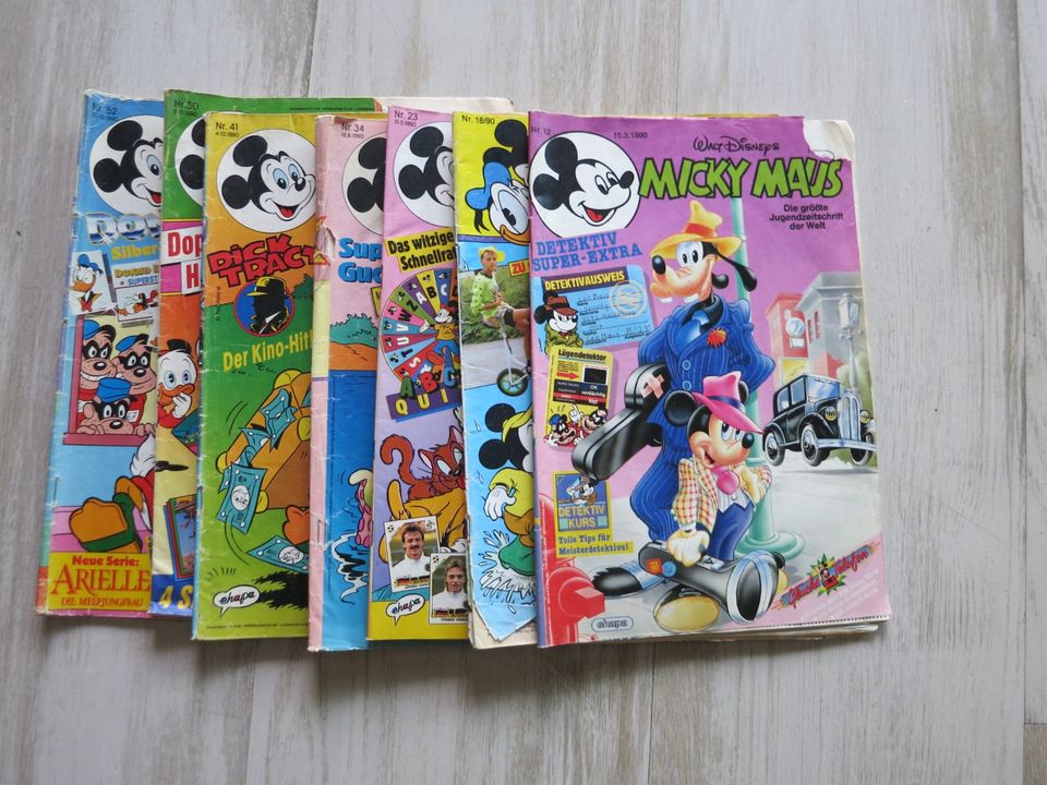 7 alte Micky Maus Hefte 1990 auch andere Jahrgänge vorhanden in Garbsen