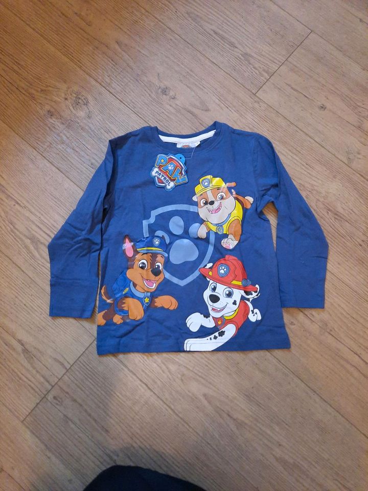 Paw patrol langarmshirt NEU gr.128 in Prichsenstadt