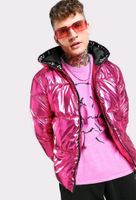 BOOHOOMAN HERREN PUFFER JACKE WINTER HERBST PINK METALLIC XL NEU Düsseldorf - Bilk Vorschau