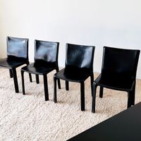 4x schöne Cassina CAB 412 Esszimmer Stühle | Vintage Mid-Century Designklassiker | Mario Bellini | 1960 / 1970 Düsseldorf - Pempelfort Vorschau