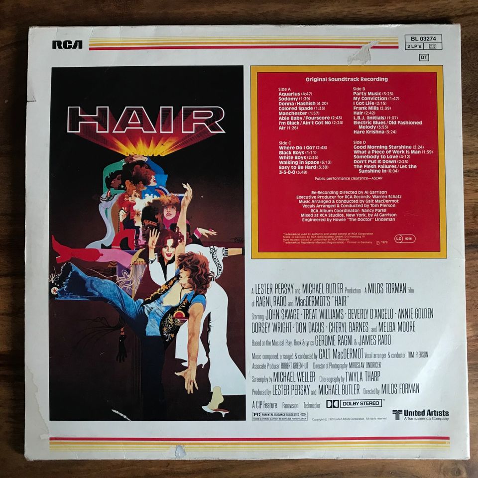 Vinyl DoLP Schallplatte - Soundtrack HAIR in München