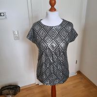 Pailettenshirt silber / schwarz Esprit M Wiesbaden - Mainz-Kastel Vorschau