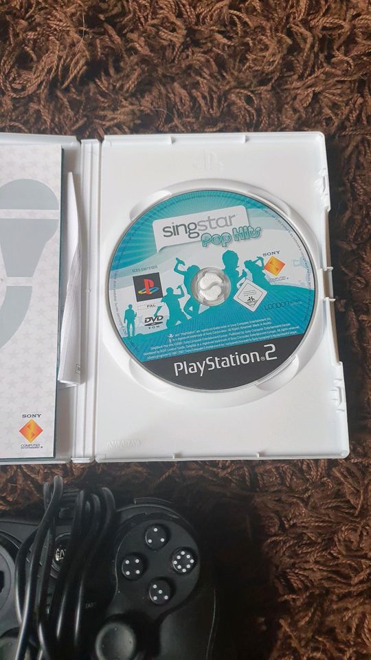 Play station 2+ Controller+memory card+singstar ps2 in Muhr am See