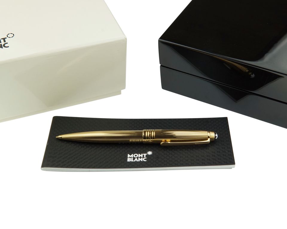 Montblanc Meisterstück Solitaire 750er Solid Gold Kugelschreiber in Pfarrkirchen