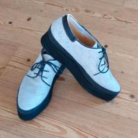AS98 Airstep Plateau-Sneaker 40/41, Leder schwarz-weiß Bayern - Riedenburg Vorschau