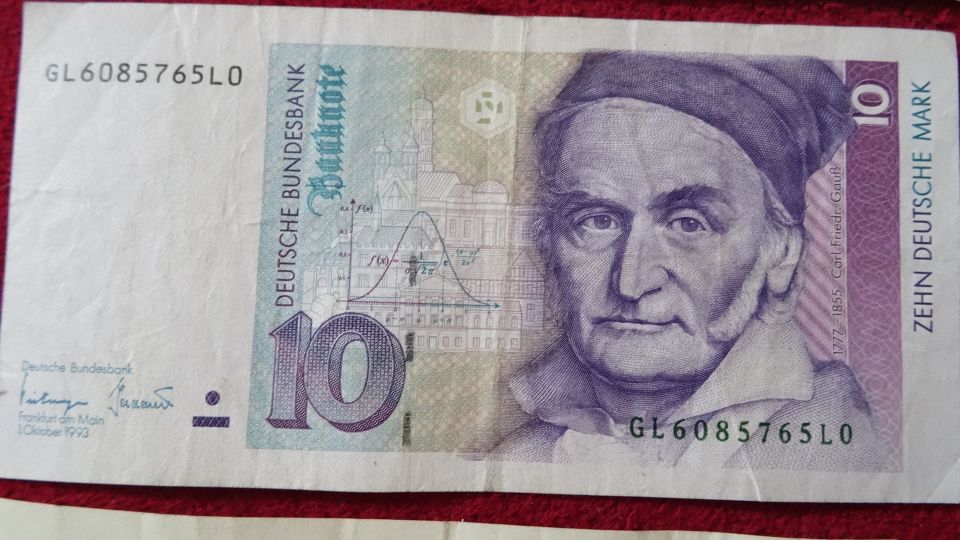 5,10, 20 DM Deutsche Bundesbank D Mark Geldschein Banknoten in Oranienburg