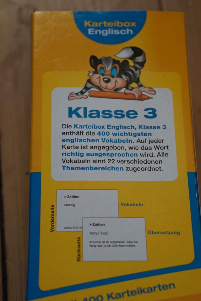 Karteibox Englisch English 3. Klasse Schuljahr 400 Karteikarten in Dortmund