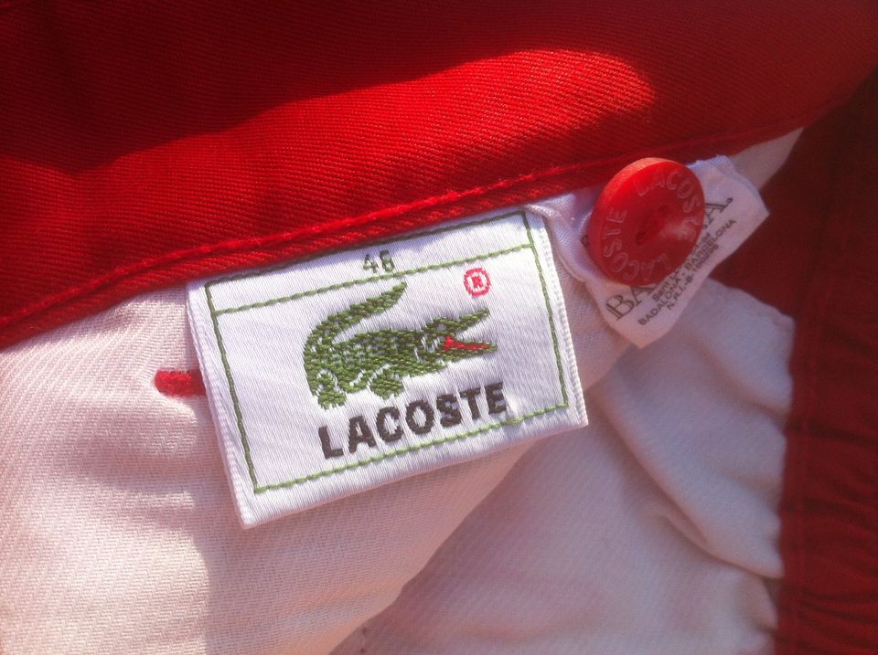 Lacoste Kurze Hose Größe 46 - rot in St. Leon-Rot