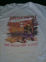 Megadeath shirt in weiß Nordrhein-Westfalen - Remscheid Vorschau