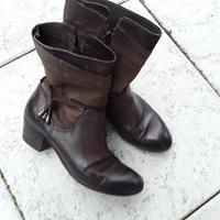 Coole, braune, halbhohe Echt-Leder-Stiefel Gr.41 der Marke Mjus Schwerin - Schelfstadt Vorschau