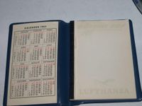 1962 Lufthansa Kalender Mäppchen Notizblock Boeing 707 Jet Wiesbaden - Mainz-Kastel Vorschau