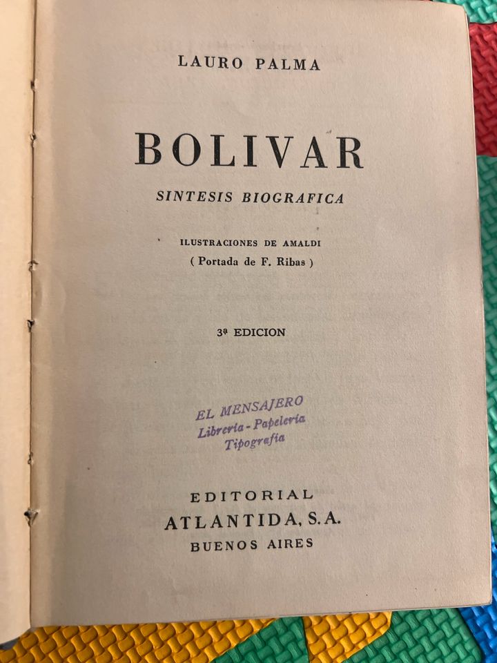 Biografie Simon Bolivar - altes Buch aus argentinien in Frankfurt am Main