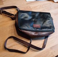 Handtasche "L.Credi, schwarz/braun,  Echtleder zu verkaufen Hessen - Schenklengsfeld Vorschau