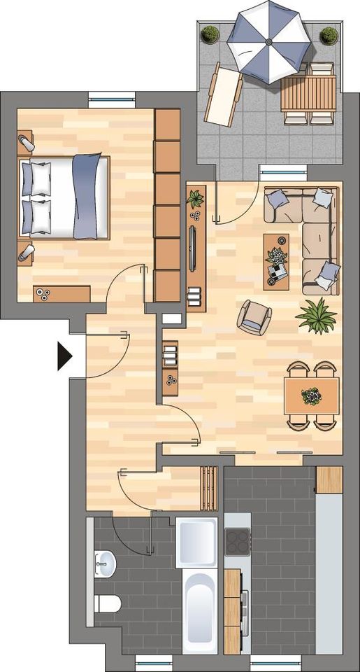 Günstig zu mieten! 3-Zimmer-Wohnung in Wolfsburg Vorsfelde in Wolfsburg