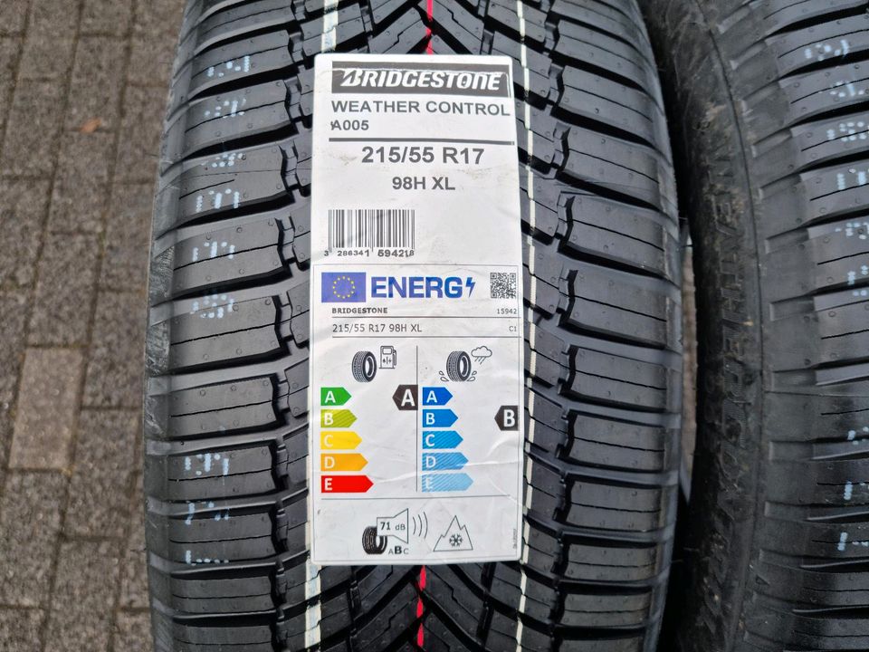 2x Neue Allwetterreifen 215/55/17/98H  Bridgestone Dot 2022 in Dortmund