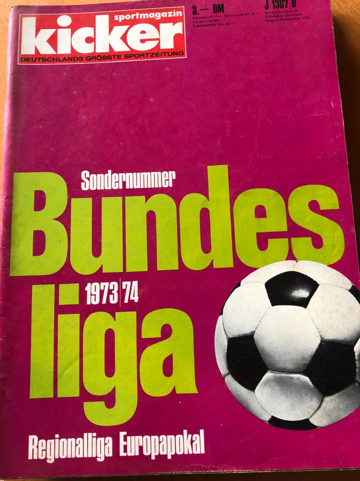 Kicker Sonderheft von 1973/74 in Nettetal