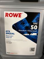 5 Ltr. Motoröl SAE 50 mineralisch GTS Spezial Rowe Neu ungeöffnet Niedersachsen - Edemissen Vorschau
