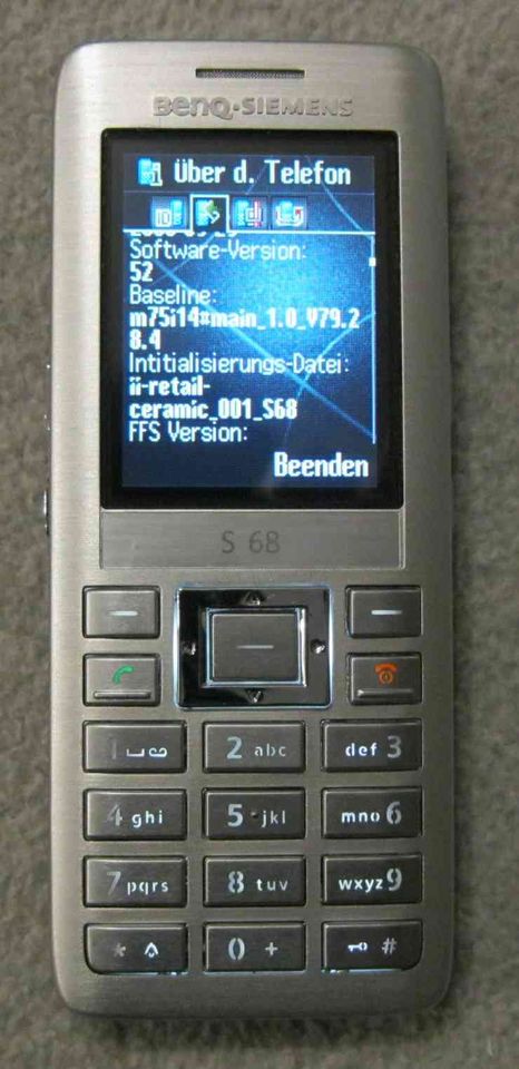 Benq-Siemens S68, mit Ceramic Limited Edition Software. in Knittelsheim