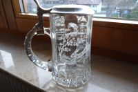 BIERKRUG KRISTALLGLAS MIT ZINNDECKEL JÄGERMOTIV TOPZUSTAND Baden-Württemberg - Ottenhöfen Vorschau