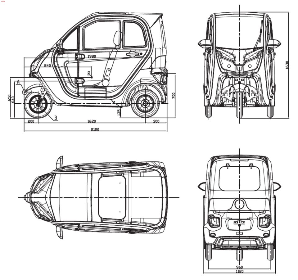 Gebraucht,3 Rad Kabinenroller, CityMobil, Elektroauto, E-Scooter in Gochsheim