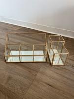 Schreibtisch Organizer / Stiftehalter aus Glas Hamburg-Nord - Hamburg Barmbek Vorschau