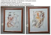 Kunst 2 Originale Aquarelle Erika Rauschning vgl Kokoschka Bilder Rheinland-Pfalz - Mudersbach Vorschau