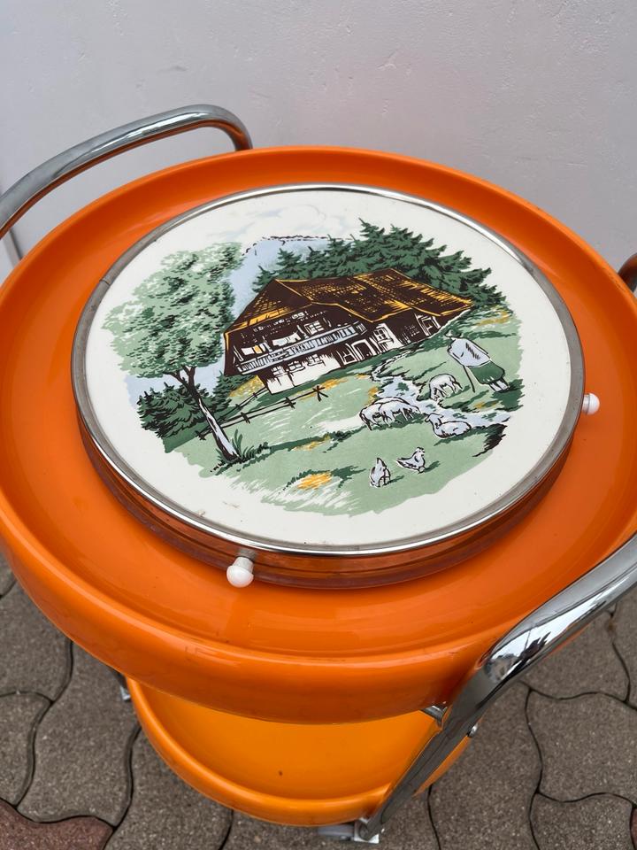 Kuchenplatte Tortenplatte Schwarzwald, drehbar 50er 60er Jahre in Konstanz