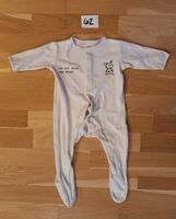 Weiße Baby Schlafanzug in Größe 62 Hessen - Darmstadt Vorschau