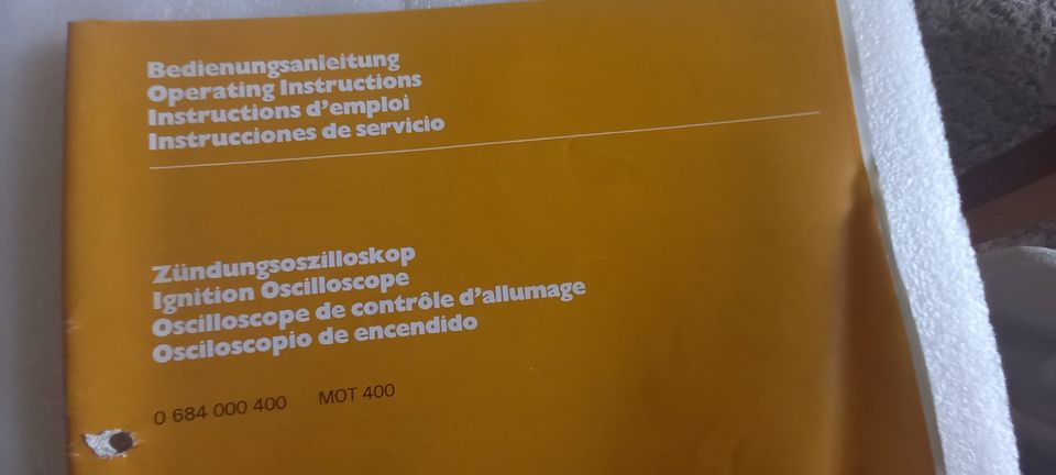 Bosch Bedienungsanleitung Tester MOT 400 29 Seiten von 1981 in Westerstede