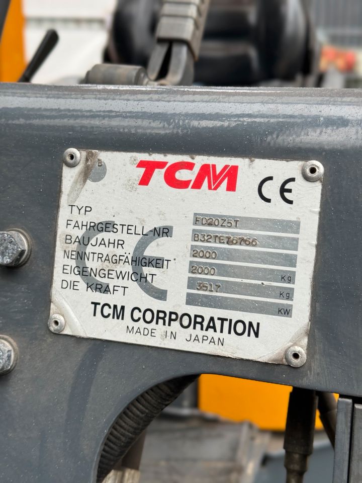 Gabelstapler TCM FD20Z5T / Stapler / 2 tonnen / Diesel / NUR 2171 STD! in Ahaus