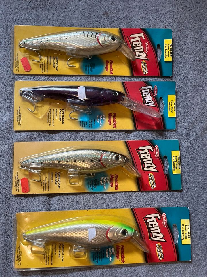 4x Berkley Frenzy 84g Wobbler angeln Köder Hecht in Potsdam